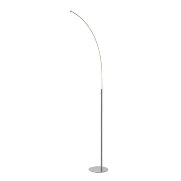 Curva 64" Metal Minimalist Modern LED Integrated Floor Lamp - JONATHAN Y